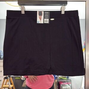 Jones New York Black Split Hem Skort Sz XL